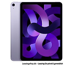 Apple iPad Air 64/256GB leasen, Violett, WiFi + Cellular, neues Modell 2022 